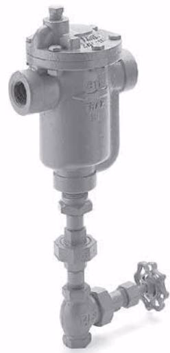 Armstrong 自动压差式疏水控制器 – 80-DC 系列 Armstrong 80-DC Series dimensions and cross-section diagram