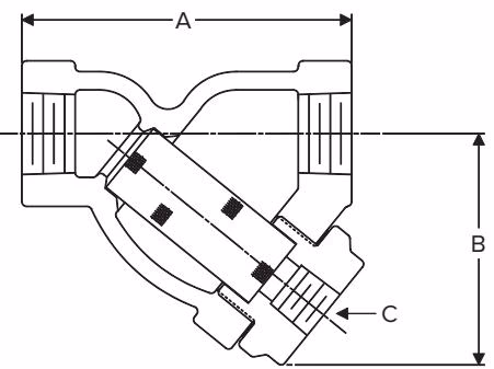 Резьбовой фильтр Армстронг (Armstrong) CA1SC от 1/2 до 2 дюймов