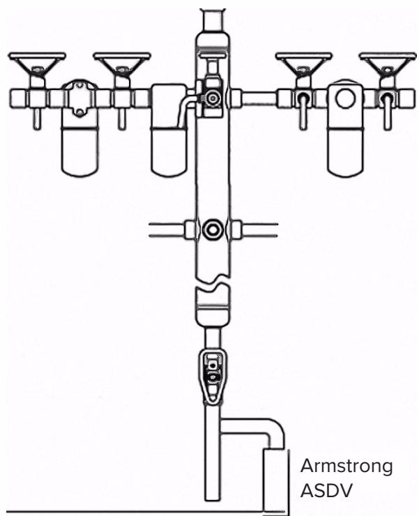Armstrong ASDV on manifold assembly