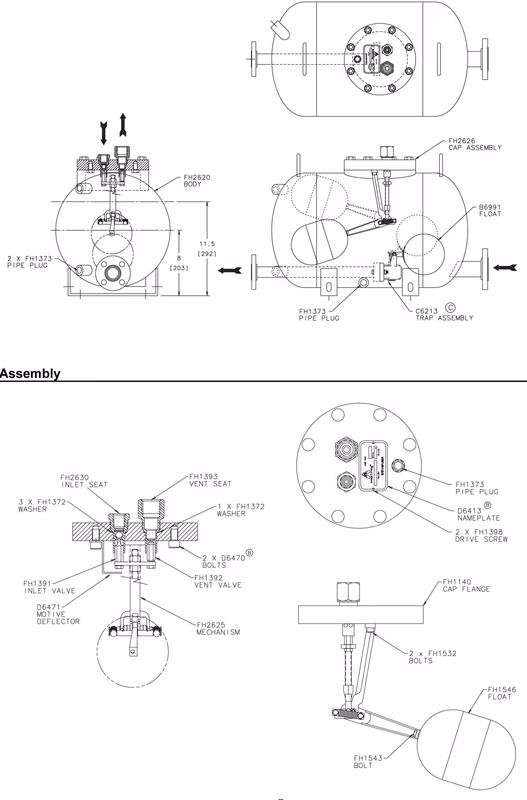 Armstrong DD-6 cap assembly diagram