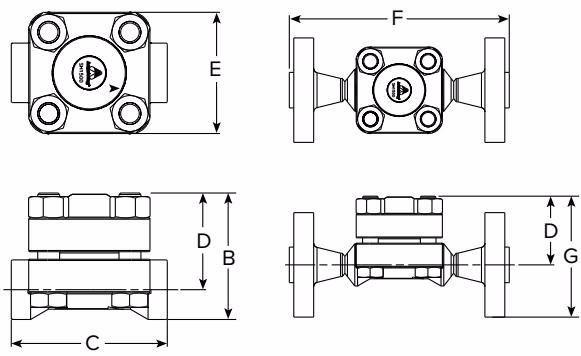 Armstrong 过热条件下使用的双金属蒸汽疏水阀 – SH-1500 系列 Armstrong SH-1500 Series bimetallic steam trap exterior view