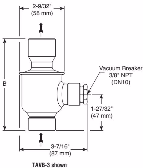 Armstrong TAVB-2/TAVB-3 thermostatic air vent and vacuum breaker exterior view