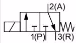 宝德 BURKERT 20009661 Type 7012 作用方式 C 电路原理符号