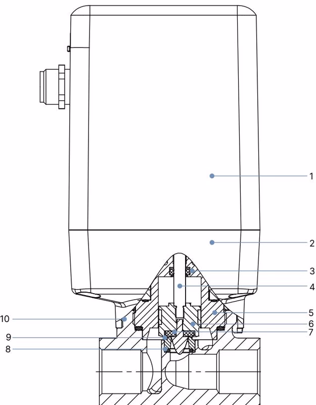 宝德 BURKERT 20010785 宝德 BURKERT 3280 材料截面图