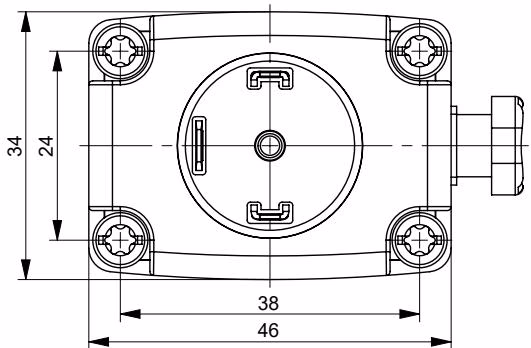 宝德 BURKERT 20011445 0330型塑料阀体尺寸