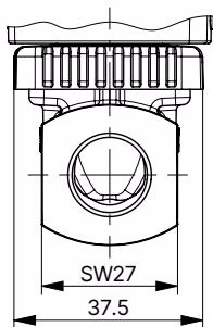 宝德 BURKERT 20017164 6013型 标准版本尺寸图
