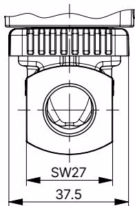 BURKERT 20017164 Type 6013 standard variant dimensions drawing