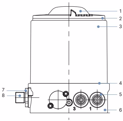 BURKERT 20024948 Burkert Type 8691 material specifications diagram
