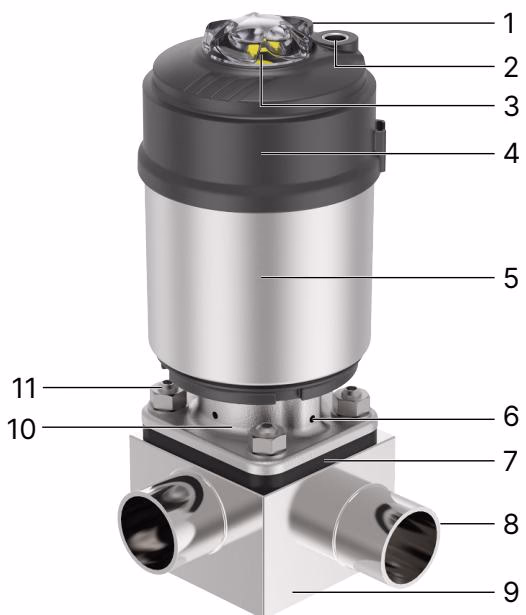 BURKERT 20026216 Bürkert 2104 T-diaphragm valve product overview