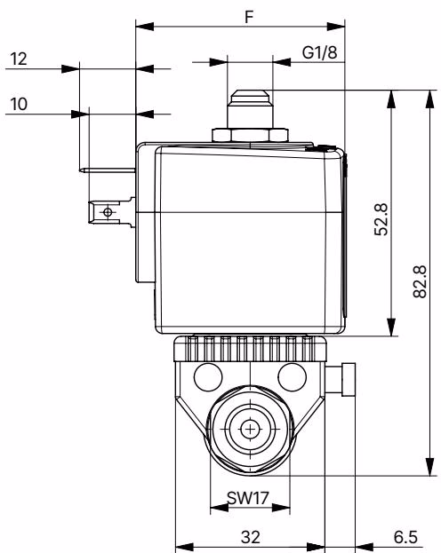 BURKERT 20034129 Banjo variant dimensions 76mm
