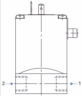 BURKERT 20037071 Pin assignment for standard variant