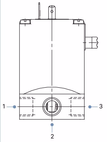 Burkert 20040579 3-way pin assignment