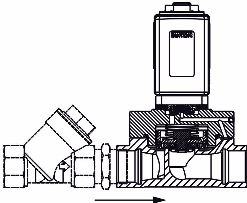 Burkert 20041629 Type 5406 dirt filter installation