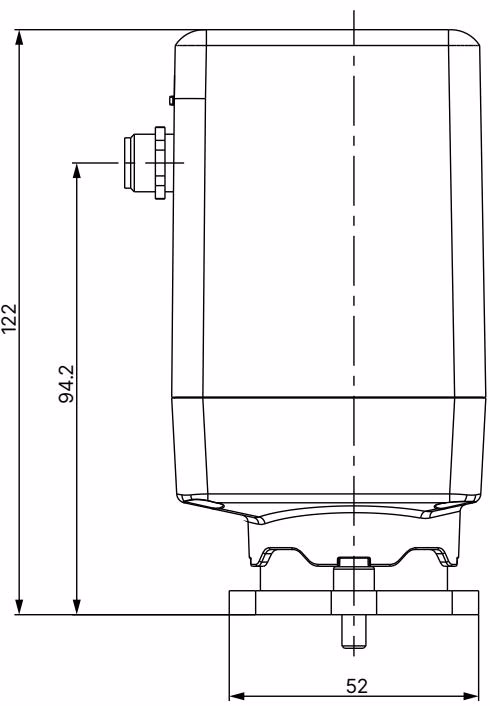 Bürkert 20046543 Type 3280 sub-base variant dimensions