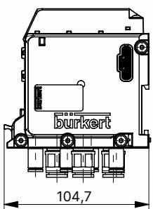 BURKERT 20050831 Burkert Type 8652 dimensions for 4-, 8- and 12-fold variants