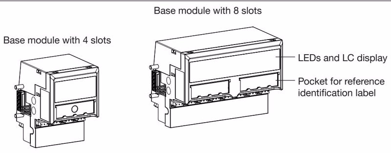 Burkert 20062113 Type 8647 overview of the electronic base module