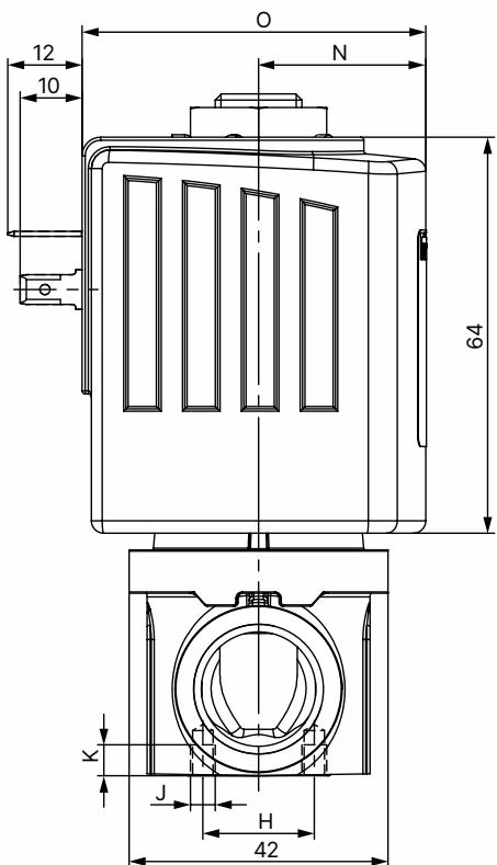 BURKERT 20070159 standard variant dimensions drawing