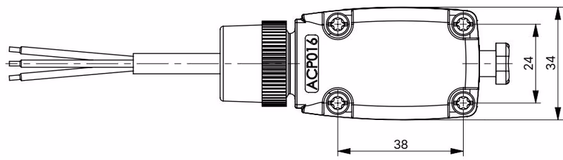 Burkert 20070294 Explosion-proof cable variant dimensions
