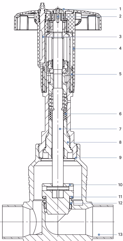 Бюркерт BURKERT 20075136 Бюркерт (Burkert) Type 2961 диаграмма спецификации материалов