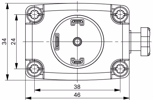 Burkert 20075566 Type 0330 plastic body dimensions