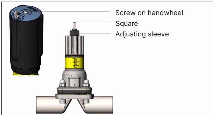 BURKERT 20084288 Burkert Type 2973 setting minimum and maximum stroke limits