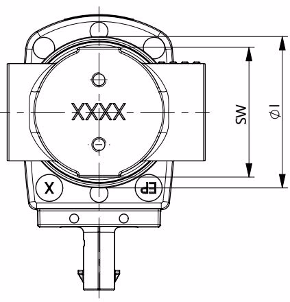 宝德 BURKERT 20092753 6440型 螺纹版本尺寸图