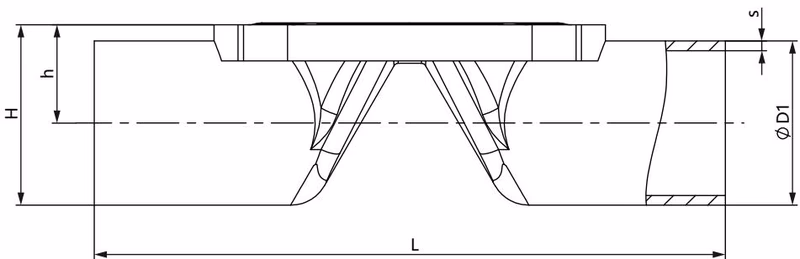 BURKERT 20095124 Type 2973 tube valve body with welded connection dimensions