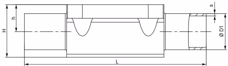 BURKERT 20112730 Type 2933 forged steel valve body with welded connection dimensions