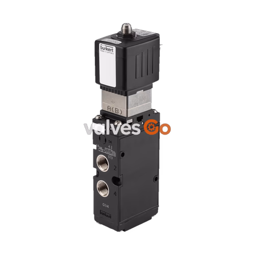 BURKERT 20116344 Type 6519 5/2-Way Pneumatic Solenoid Valve, 24V DC