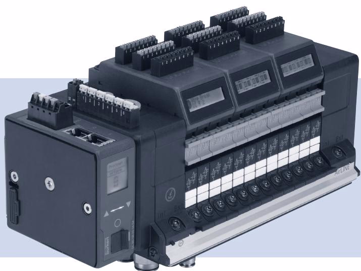 BURKERT 20120106 Type 8652 AirLINE modular pneumatic valve island overview