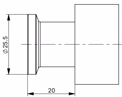 BURKERT 20129652 BURKERT Type 8745 Dimensions for small nominal flow rates with internal thread