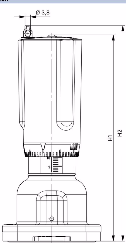 BURKERT 20132946 Type 2973 manual actuator in open position