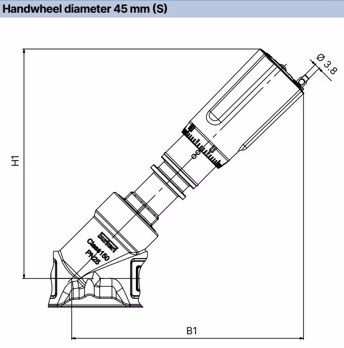 BURKERT 20137400 Burkert 2920 actuator dimensions