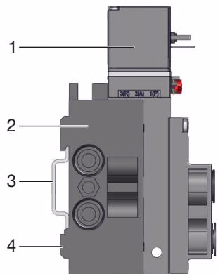 BURKERT 20137441 mounting the valve block