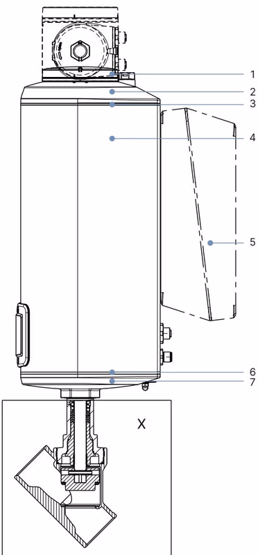 BURKERT 20142714 BURKERT Type 3360 AG2 actuator materials diagram