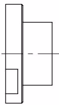 BURKERT 20143453 Type 8741 dimensions for small nominal flow rates with internal thread