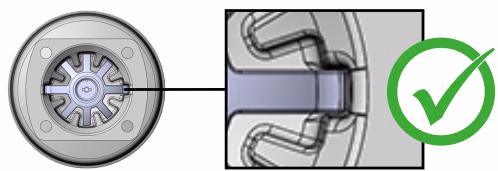 BURKERT 347822 Type 2031 correct and incorrect position of the compressor