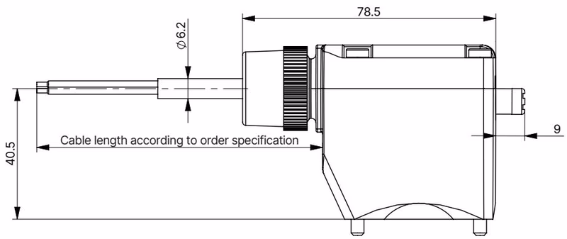 Burkert 353678 Dimensions explosion-proof cable variant