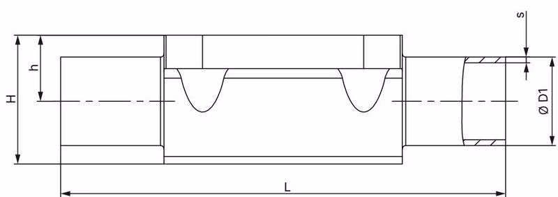 Burkert 356531 forged steel valve body with welded connection dimensions