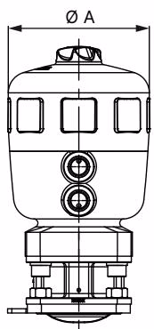 宝德 BURKERT 357920 宝德 (Burkert) 2032 型执行机构尺寸
