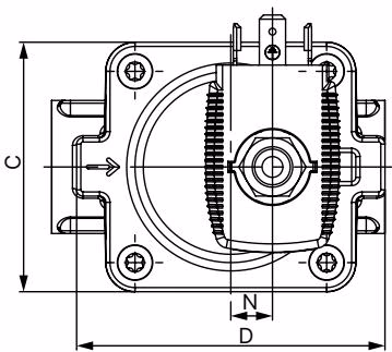 BURKERT 378864 BURKERT Type 6281 body dimensions table