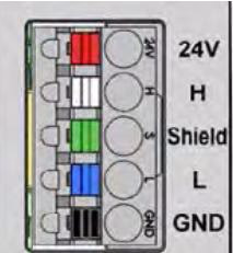 Burkert 389620 Type 8652 Spring-loaded terminal 5-pin