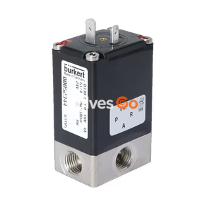 宝德 BURKERT 457708 0330型 直动式二位三通电磁阀，NPT 1/4，不锈钢
