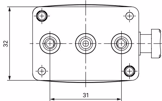 BURKERT 93911864 Dimensions metal body standard variant view 1