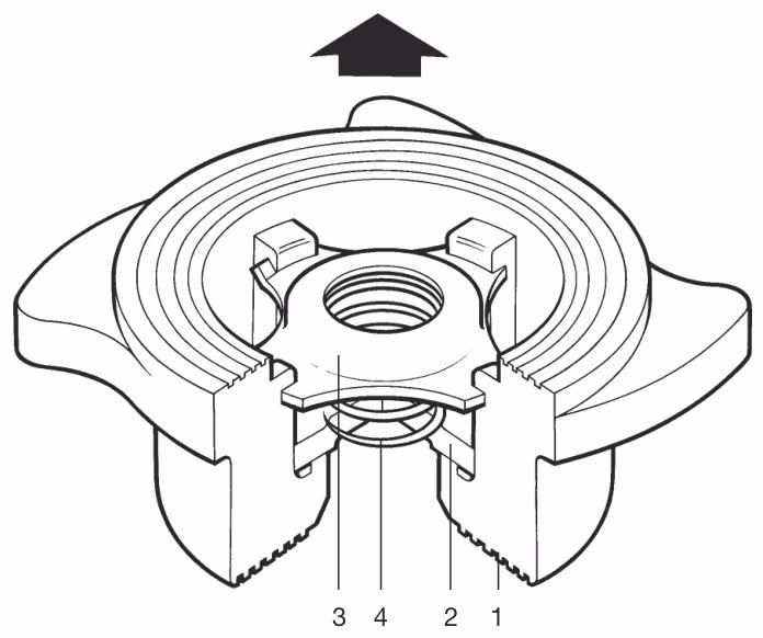 Spirax Sarco DCV1 Disc Check Valve - Structure Drawing