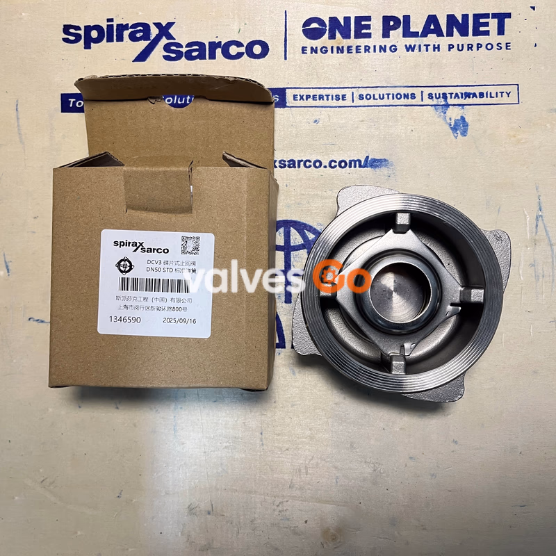 Spirax Sarco DCV3 METAL Stainless Steel Disc Check Valve - DN50 Front View
