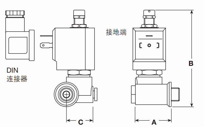 斯派莎克 Spirax Sarco DM系列电磁阀尺寸图