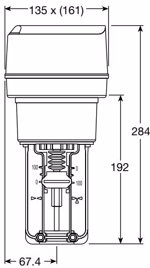 Spirax Sarco el3500 Spirax Sarco EL3500 spring reserve actuator dimensions