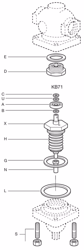 斯派莎克 Spirax Sarco KB71 备件图