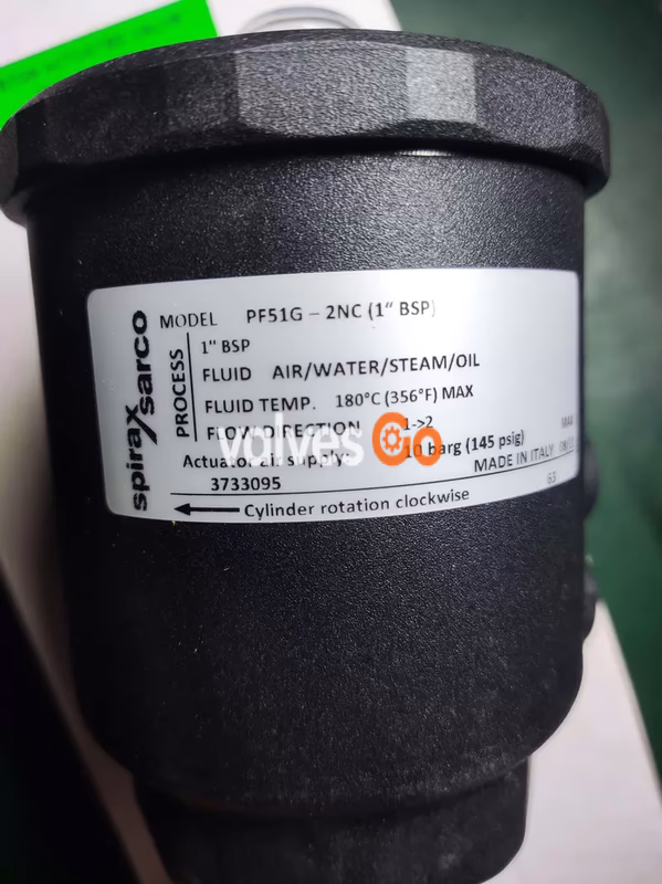Spirax Sarco PF51G DN25 nameplate